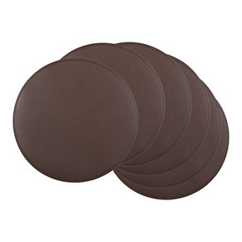 Set of 6 Placemats, Faux Leather Placemats for Kitchen Dining Table Decor Table Placemats