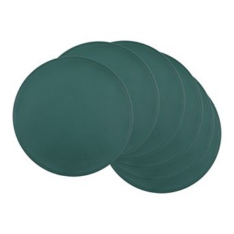 Set of 6 Placemats, Faux Leather Placemats for Kitchen Dining Table Decor Table Placemats