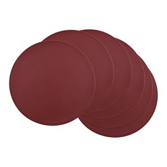 Set of 6 Placemats, Faux Leather Placemats for Kitchen Dining Table Decor Table Placemats