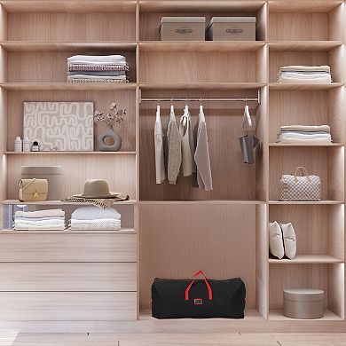 1 Pack Clothes Storage Bags with Handles, Moving Bags for Clothes, Comforters, Closet Organizers