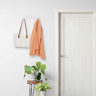 1 Pack Coat Rack Wall Mount, Coat Hook, Hat Rack, Wall Hooks for Hanging with 5 Hooks