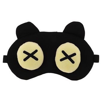 Soft Yellow Eyes Cross Eyes Sleep Mask Black Eye Shade Cover for Rest for Travel