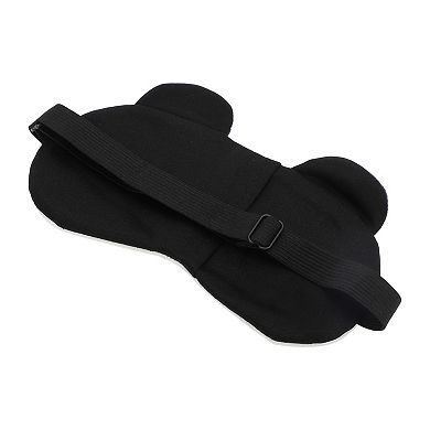 Soft Cartoon Round Eyes Sleep Mask Black White Eye Shade Cover for Travel 1 Pc