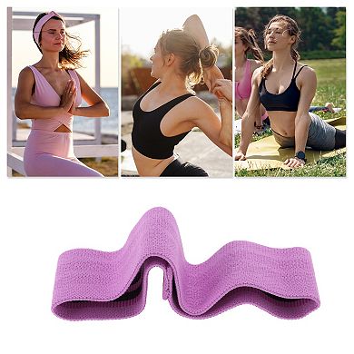 Yoga Elastic Resistance Band for Stretching 14.17"x3.15" 1 Pc