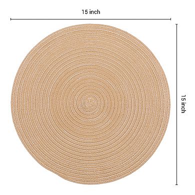 Farmhouse Placemats Set of 6 Woven Placemats for Dining Table Decor Indoor Outdoor Kitchen Table Mat