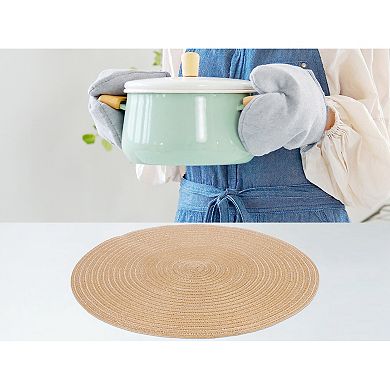 Farmhouse Placemats Set of 6 Woven Placemats for Dining Table Decor Indoor Outdoor Kitchen Table Mat