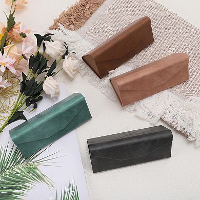 Triangle Folding Eyeglasses Case Eyeglasses Storage 6.3"x2.76"x2.36" 1 Pc