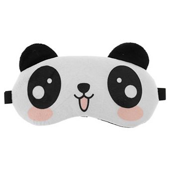 Soft Panda Eyes Sleep Mask Black White Eye Shade Cover for Rest for Travel 1 pc