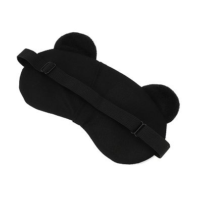 Soft Panda Eyes Sleep Mask Black White Eye Shade Cover for Rest for Travel 1 Pc