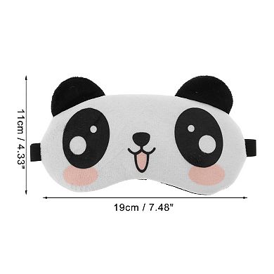 Soft Panda Eyes Sleep Mask Black White Eye Shade Cover for Rest for Travel 1 Pc