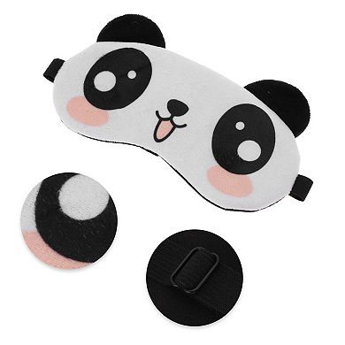 Soft Panda Eyes Sleep Mask Black White Eye Shade Cover for Rest for Travel 1 Pc