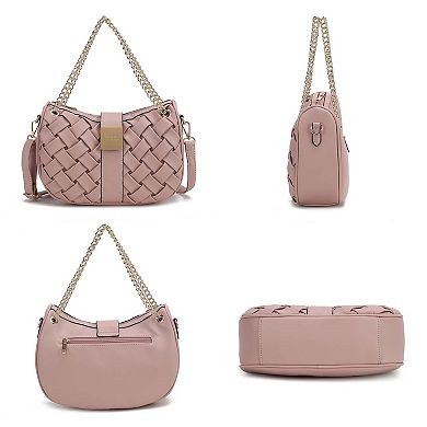 MKF Collection Solari Braided Chain Shoulder Bag, Chic & Functional by Mia K.