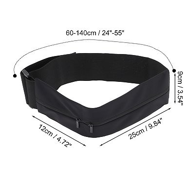 1 Pc Portable Double Pocket Running Waist Pack for Hiking Gym
