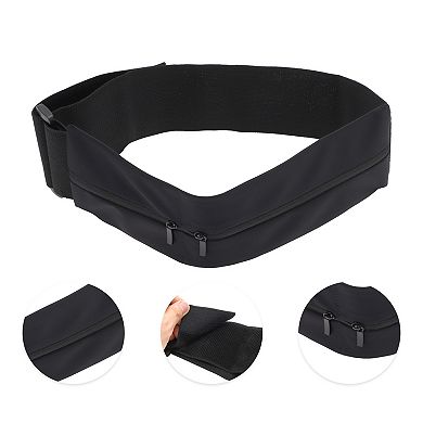 1 Pc Portable Double Pocket Running Waist Pack for Hiking Gym