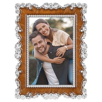 1 pc Picture Frame, Photo Frames with Glass Front, Plated Photo Frame Tabletop Display Gift Ideas