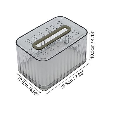 1 Pc Clear Style Tissue Box Cover for Bedroom Table