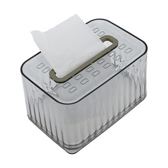 1 pc Clear Style Tissue Box Cover for Bedroom Table