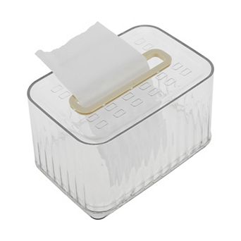 1 pc Clear Style Tissue Box Cover for Bedroom Table