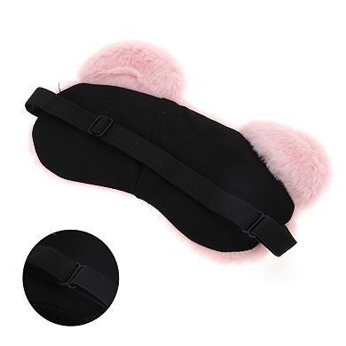 Soft Cartoon Bears Sleep Mask Eye Shade Cover for Light Meditation 1 Pc