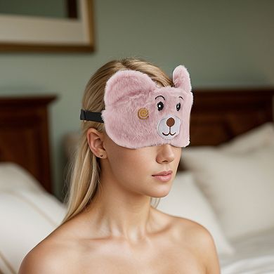 Soft Cartoon Bears Sleep Mask Eye Shade Cover for Light Meditation 1 Pc