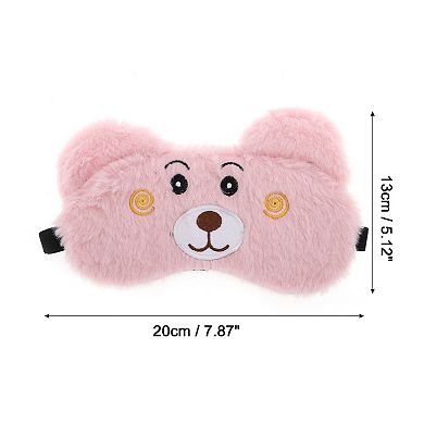 Soft Cartoon Bears Sleep Mask Eye Shade Cover for Light Meditation 1 Pc