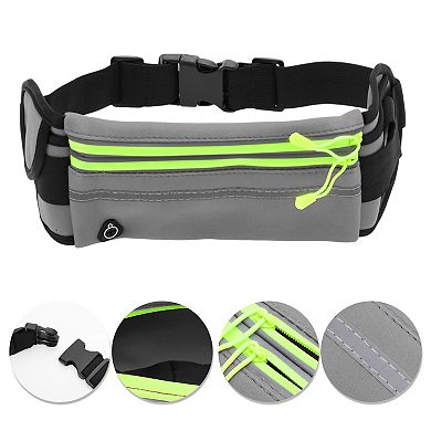 1 Pc Reflective with Zipper Running Waist Pack for Hiking Gym