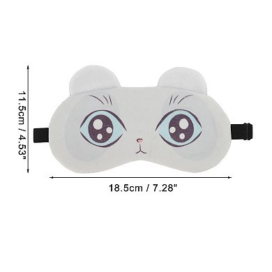 Soft Cartoon Blue Eyes Sleep Mask White Eye Shade Cover for Travel for Rest 1 Pc