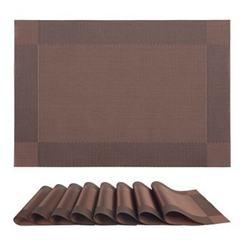 Placemats Set of 8, Placemats for Kitchen Dining Table Decor Heat Resistant Table Placemats