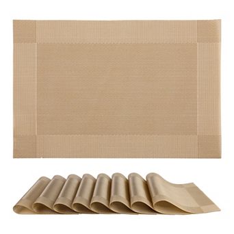 Placemats Set of 8, Placemats for Kitchen Dining Table Decor Heat Resistant Table Placemats