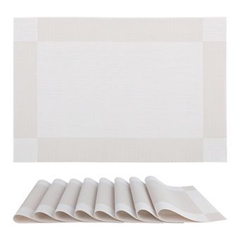 Placemats Set of 8, Placemats for Kitchen Dining Table Decor Heat Resistant Table Placemats