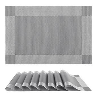 Placemats Set of 8, Placemats for Kitchen Dining Table Decor Heat Resistant Table Placemats