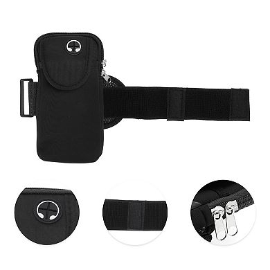 1 Pc Double Layer Phone Holder Arm Bands for Hiking Gym