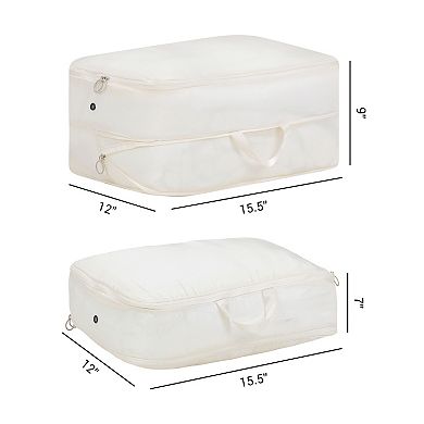 1 Pack Foldable Clothes Storage, Storage Bags, Moving Bags for Organizing Clothings with Handles