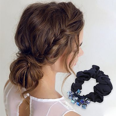 Cube Faux Crystal Hair Rope Hair Scrunchies for Women for Girls 1 Pc