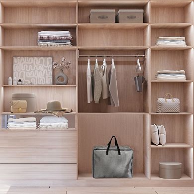 1 Pack Clothes Storage, Moving Bags for Organizing Bedroom, Closet Organizers with Handles