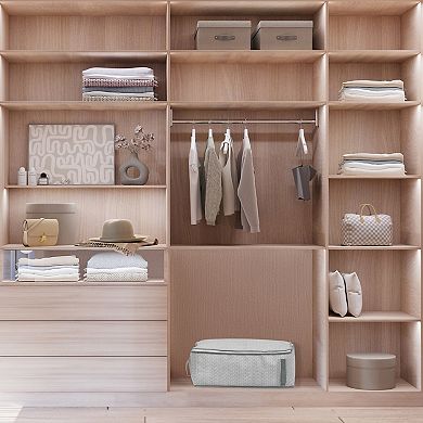 1 Pack Clothes Storage, Storage Bags with Handles, Foldable Moving Bags for Organizing Closet