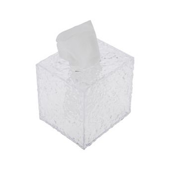 1 pc Glacier Pattern Tissue Box Cover for Bedroom Table Clear