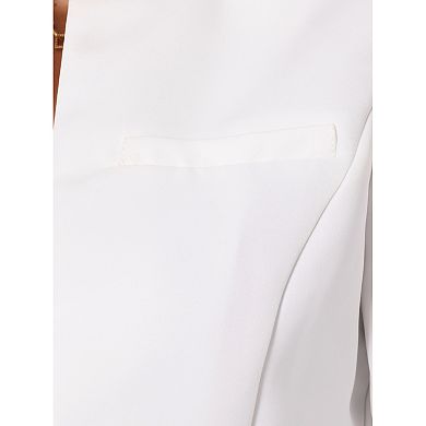 LIhncine Girls Blazer Long Sleeve Shawl Collar Formal Blazers Suit Jacket Open Front Inner Pocket For Kids Size 6-12 Year