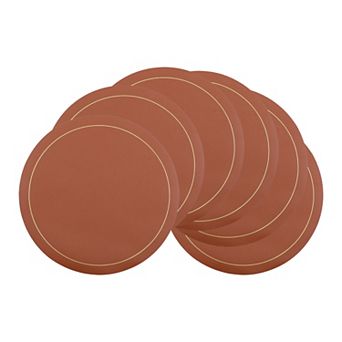 Placemats Set of 6 Faux Leather Placemats for Kitchen Dining Table Decor Table Placemats