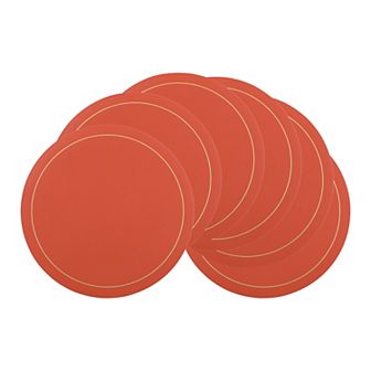 Placemats Set of 6 Faux Leather Placemats for Kitchen Dining Table Decor Table Placemats