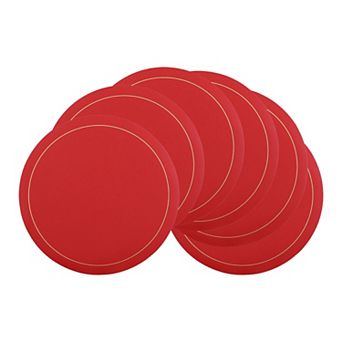 Placemats Set of 6 Faux Leather Placemats for Kitchen Dining Table Decor Table Placemats