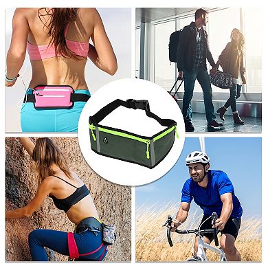 1 Pc Three Pocket Running Waist Pack for Hiking Gym