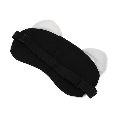 Soft Cute Cat Eyes Sleep Mask White Eye Shade Cover for Rest for Travel 1 Pc