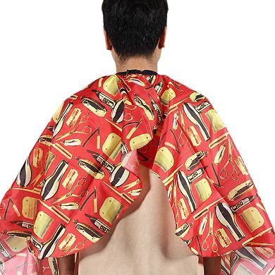 Hair Dryer Pattern Hairdressing Cape for Barber Shop 64.96"x57.09" 1 Pc