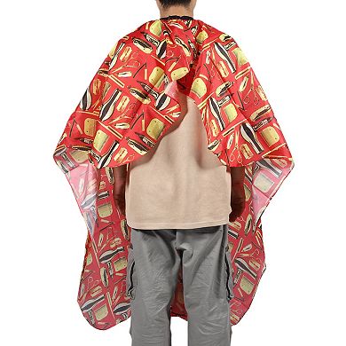Hair Dryer Pattern Hairdressing Cape for Barber Shop 64.96"x57.09" 1 Pc