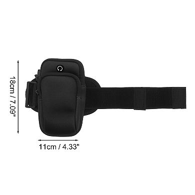 1 Pc Portable Phone Holder Arm Bands with Zipper for Hiking Gym
