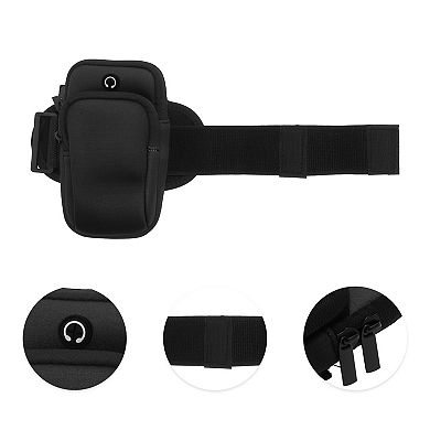 1 Pc Portable Phone Holder Arm Bands with Zipper for Hiking Gym