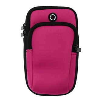 1 pc Portable Phone Holder Arm Bands with Zipper for Hiking Gym