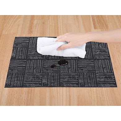 Set of 6 Placemats, Vinyl Placemats for Kitchen Dining Table Decor Heat Resistant Table Placemats