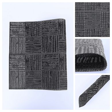 Set of 6 Placemats, Vinyl Placemats for Kitchen Dining Table Decor Heat Resistant Table Placemats